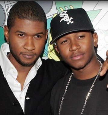  J.Lack with his brother, Usher.